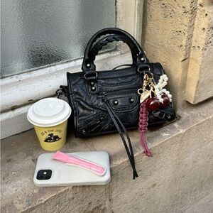 Vegan Leather Small Balenciaga City Style Bag